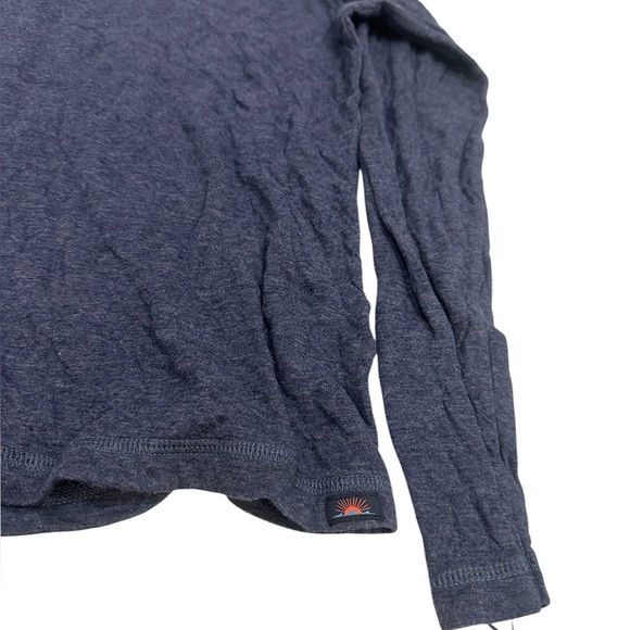 Faherty Long-Sleeve Cloud Henley - Baltic Navy Heather - Picture 5 of 9